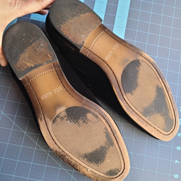 Steve Madden Black Velvet Loafers Luxury Prom Formal main image 5